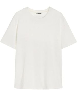 Jil Sander Porcelain-Crafted Cotton Jersey T-Shirt - White