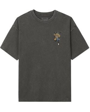 Musium Div. Embroidered Detail T-Shirt - Grey