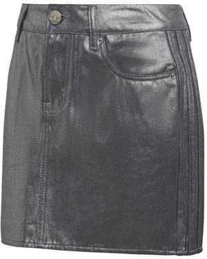 adidas 3 Stripes Denim Skirt - Grey