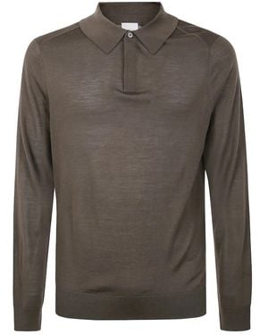 Paul Smith Long-Sleeve Polo Shirt - Grey
