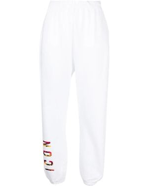 DSquared² Logo-Print Track Pants - White
