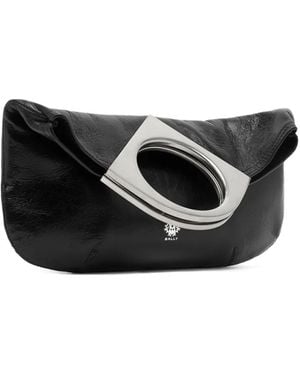 Bally Anni Kleine Leren Clutch - Zwart