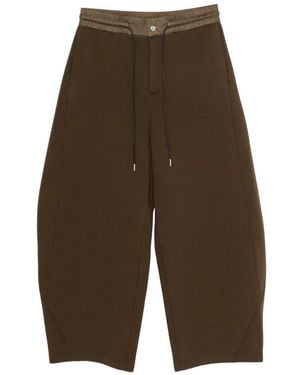 Sacai Pantalon À Lien De Resserrage - Brown