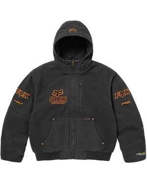 Supreme X Fox Racing Hoodie - Schwarz