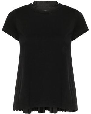 Sacai Cotton T-shirt - Black