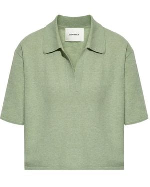 Lisa Yang Polo-Collar Short-Sleeve T-Shirt - Green
