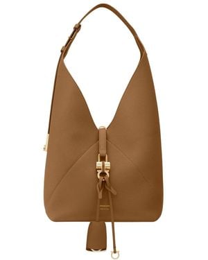 Ferragamo Vシェイプ ショルダーバッグ S - ブラウン