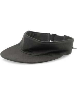 Yohji Yamamoto Poplin Sun Visor - Black