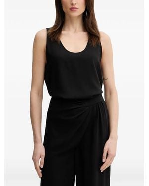 SIMONA CORSELLINI Scoop-Neck Top - Black