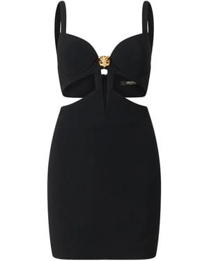 Roberto Cavalli Cut-Out Mini Dress - Black