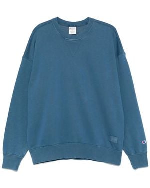 Champion Logo-Patch Sweatshirt - Blue