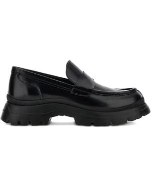 Hogan Mocassini Con Punta Tonda - Nero