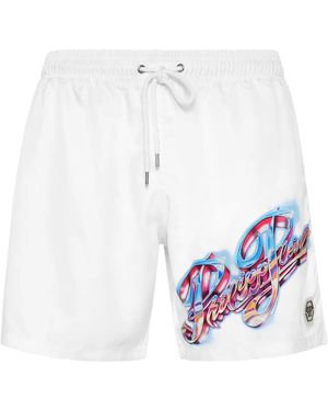 Philipp Plein Bañador Boxer - Blanco