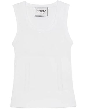 Iceberg Knitted Tank Top - White