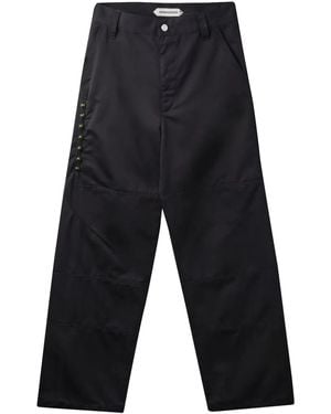 NAMACHEKO Hose mit verziertem Einsatz - Blau