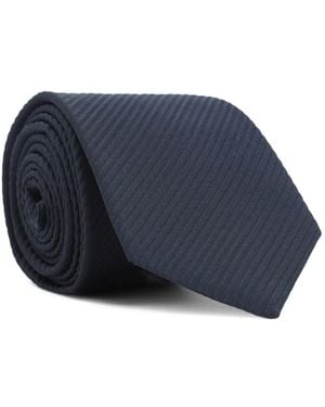 Giorgio Armani Cravatta A Coste - Blu