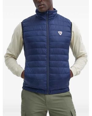 Rossignol Quilted Zip-Up Gilet - Blue