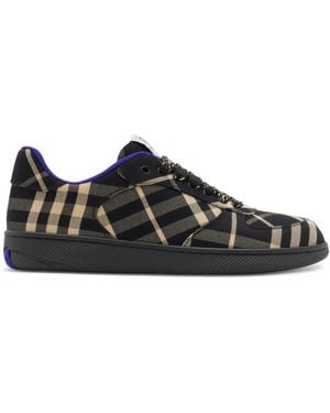 Burberry Terrace Check Canvas Sneaker - Black
