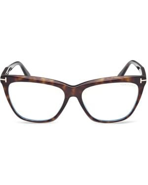 Tom Ford Cat-Eye-Brille - Braun