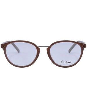 Chloé Round-Frame Sunglasses - White