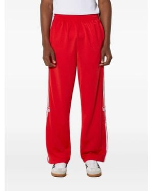 adidas Hose mit seitlichen Knöpfen - Rot