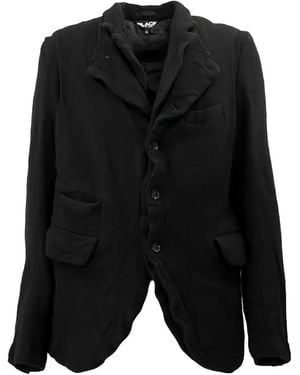 COMME DES GARÇON BLACK Distorted Layered Jacket - Black