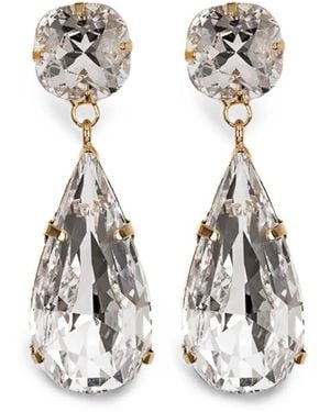 Jennifer Behr Daria Drop Earrings - White
