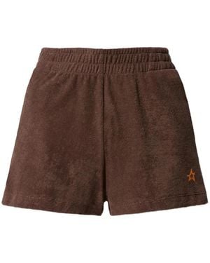 Perfect Moment Terry-Cloth Shorts - Brown