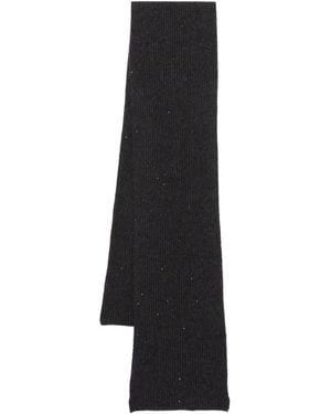 Fabiana Filippi Sequin-Embellished Wool-Blend Scarf - Black