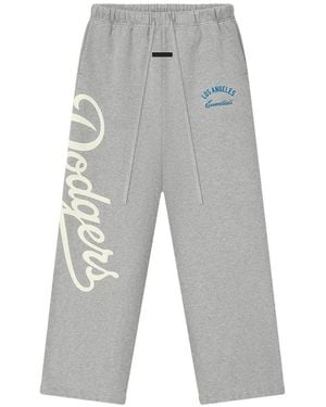 Fear Of God Dodgers Logo-Print Track Trousers - Grey