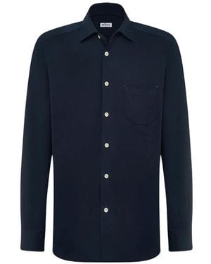 Kiton Nerano Long-Sleeve Shirt - Blue