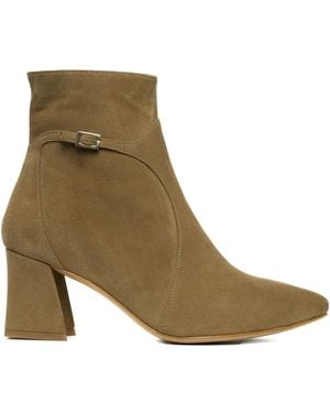 Ginissima Stiefeletten Mit Schnallenverzierung 65Mm - Braun