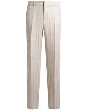 Etro Striped Trousers - White