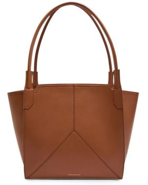Victoria Beckham Leather Tote Bag - Brown