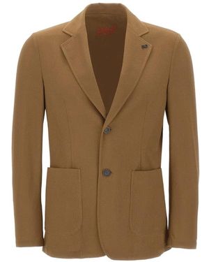 Bob Golden Single-Breasted Two-Button Blazer - Brown