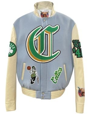 Jeff Hamilton X Nba Button-Fastening Jacket - Blue