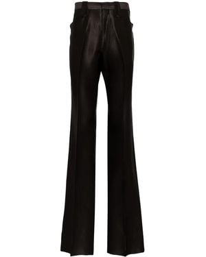 Maison Margiela Herringbone Straight-Leg Trousers - Black