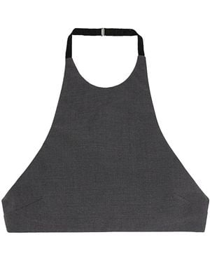 Jil Sander Poplin Halter Top - Black