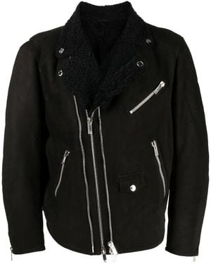 Les Hommes Giacca Biker - Nero