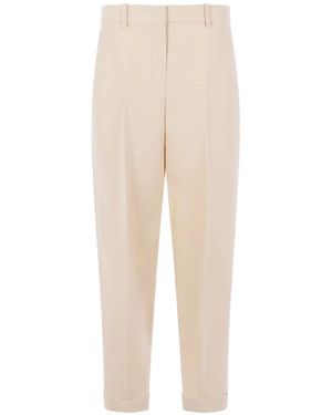 Fendi Cuffed Trousers - White