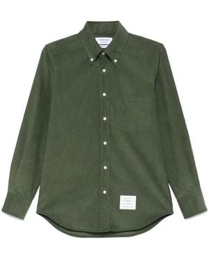 Thom Browne Narrow Wale Corduroy Shirt - Green