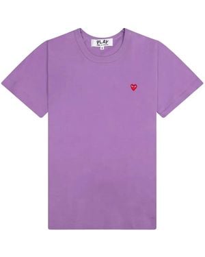 COMME DES GARÇONS PLAY Small Heart Short-sleeve T-shirt - パープル
