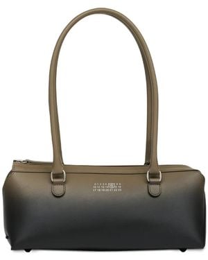MM6 by Maison Margiela Bauletto J Leather Shoulder Bag - Black