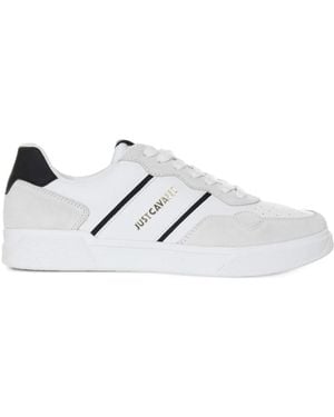 Just Cavalli Logo-Lettering Trainers - White