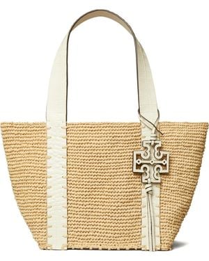 Tory Burch ストローハンドバッグ - ナチュラル