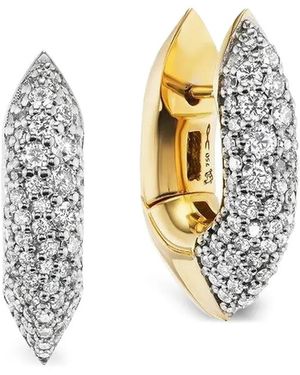 UNIFORM OBJECT Shard Huggies Earrings - Metallic