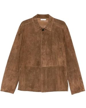 The Row Ulrich Suede Jacket - Brown