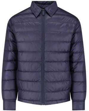 Aspesi Veste Zippée Matelassée - Blue