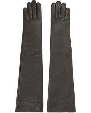Frankie Shop Leather Gloves - Black