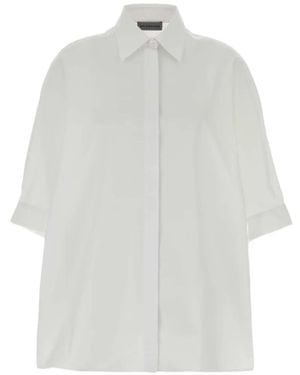 Balenciaga Oversized Short-Sleeve Shirt - White